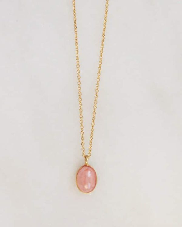 Handmade Gemstone Necklace Rose