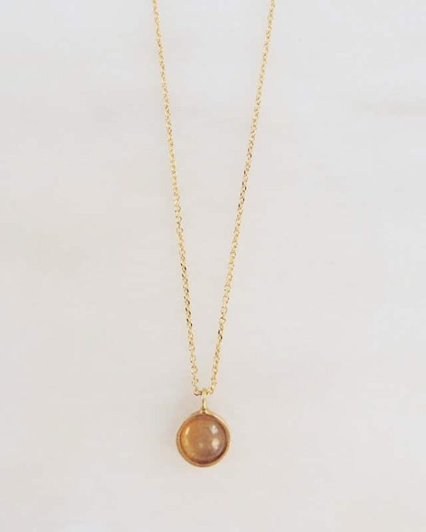 Handmade Gemstone Necklace Honey
