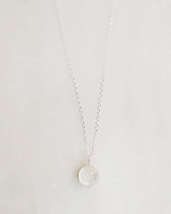Handmade Gemstone Necklace Silver