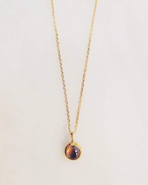 Handmade Gemstone Necklace Mauve