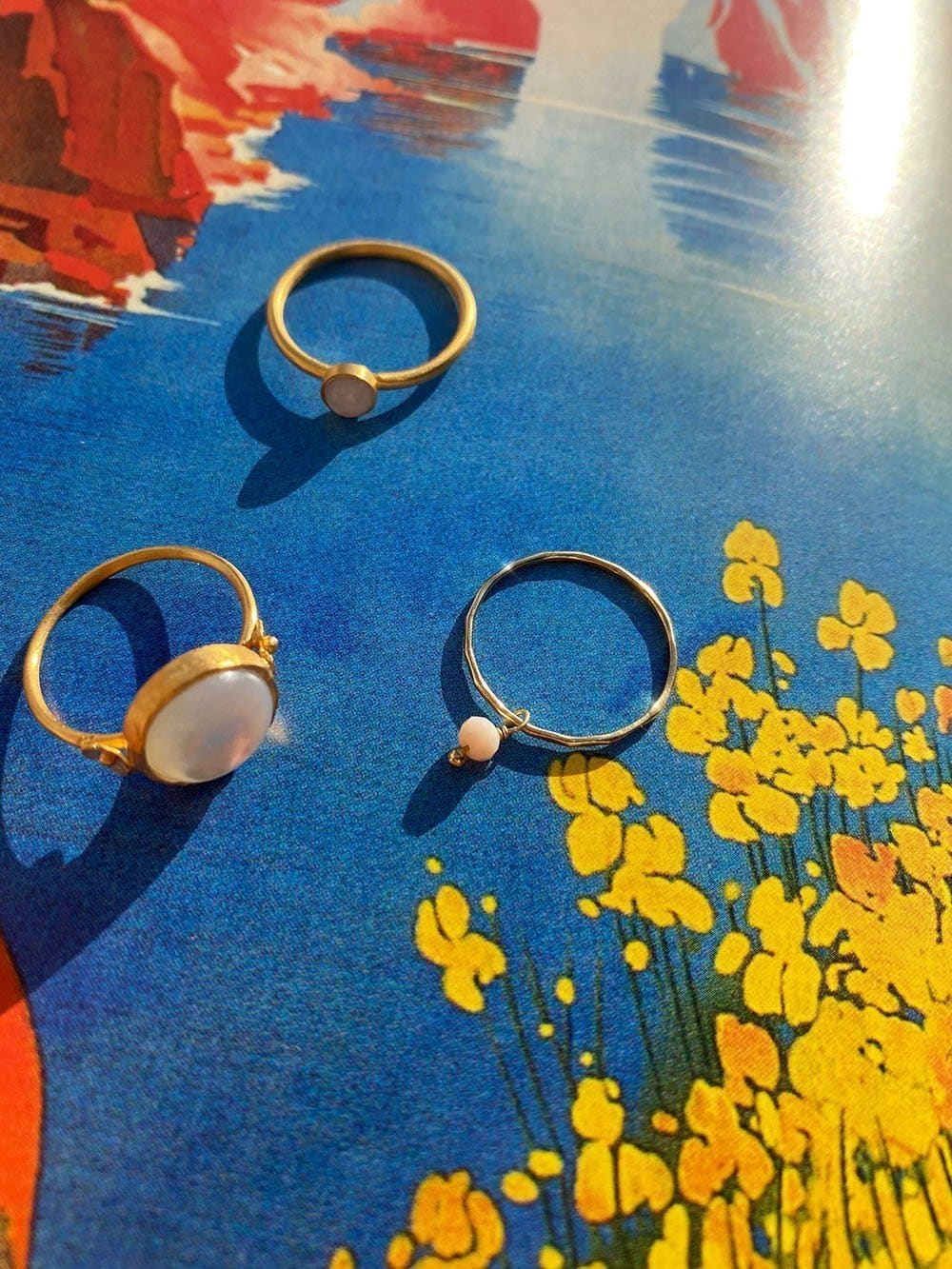 Handmade Gemstone Ring Trinity