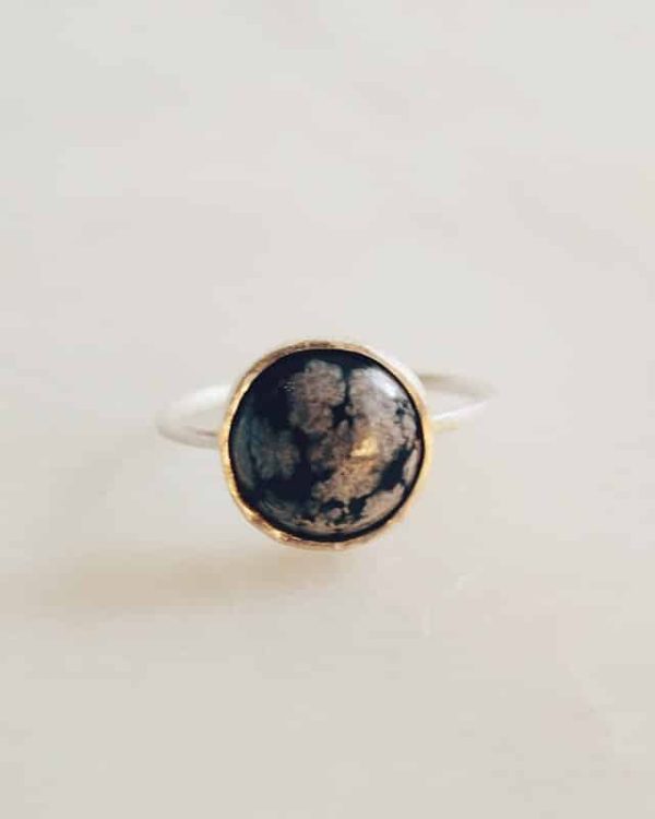 Handmade Gemstone Ring Moon