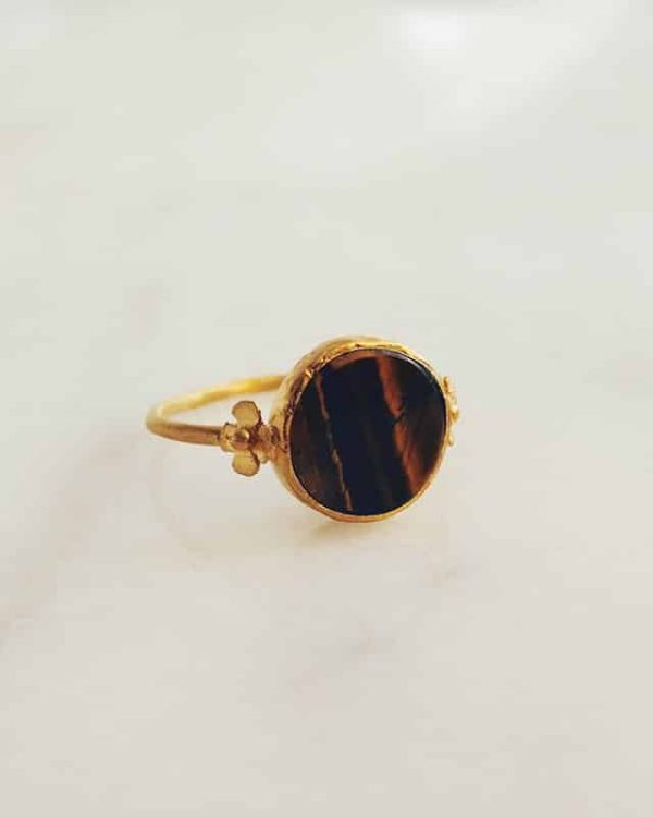 Handmade Gemstone Ring Golde