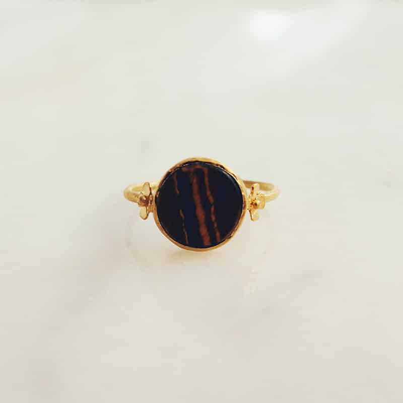 Handmade Gemstone Ring Golde