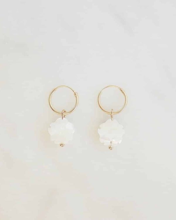 Handmade Gemstone Flower Earrings