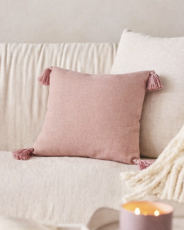 Maison Mauve Cotton Cushion