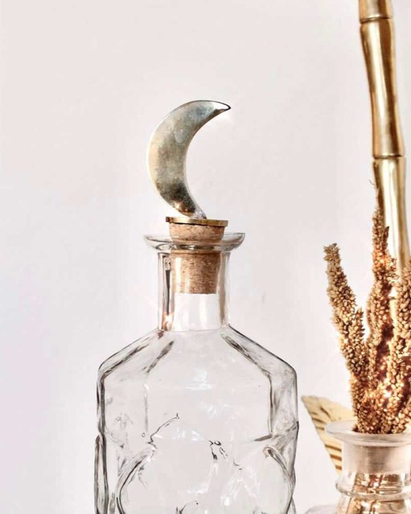 Handmade Bottle Stopper Moon