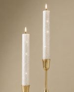 Glitter Ivory Candle Set