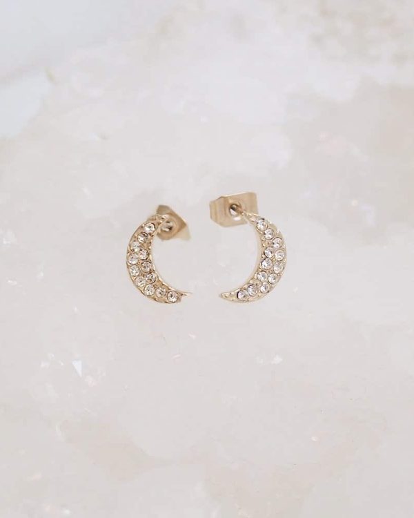 Moon Stud Earrings