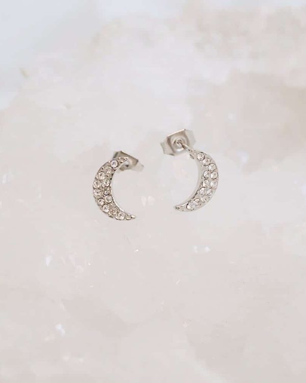 Moon Stud Earrings