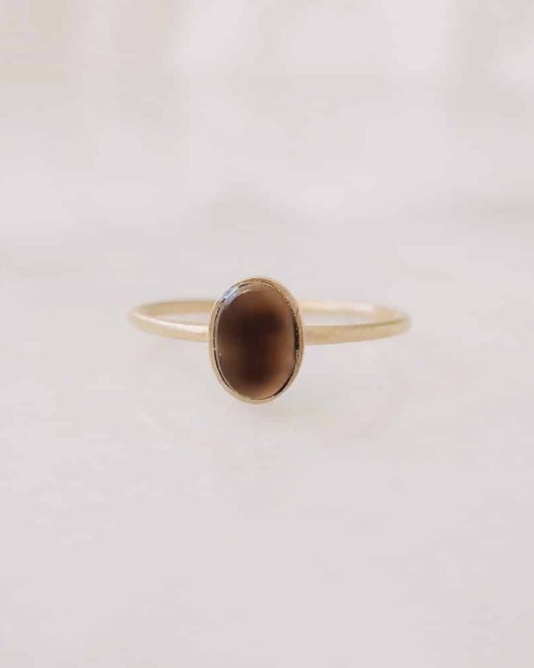 Handmade Gemstone Ring Ambre