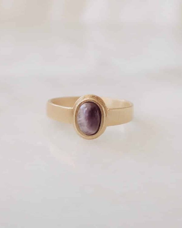 Handmade Gemstone Ring Mulberry