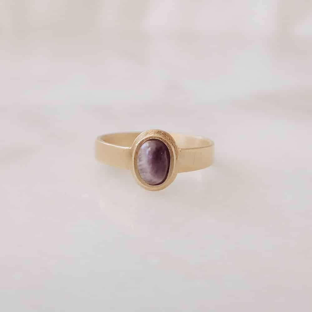 Handmade Gemstone Ring Mulberry