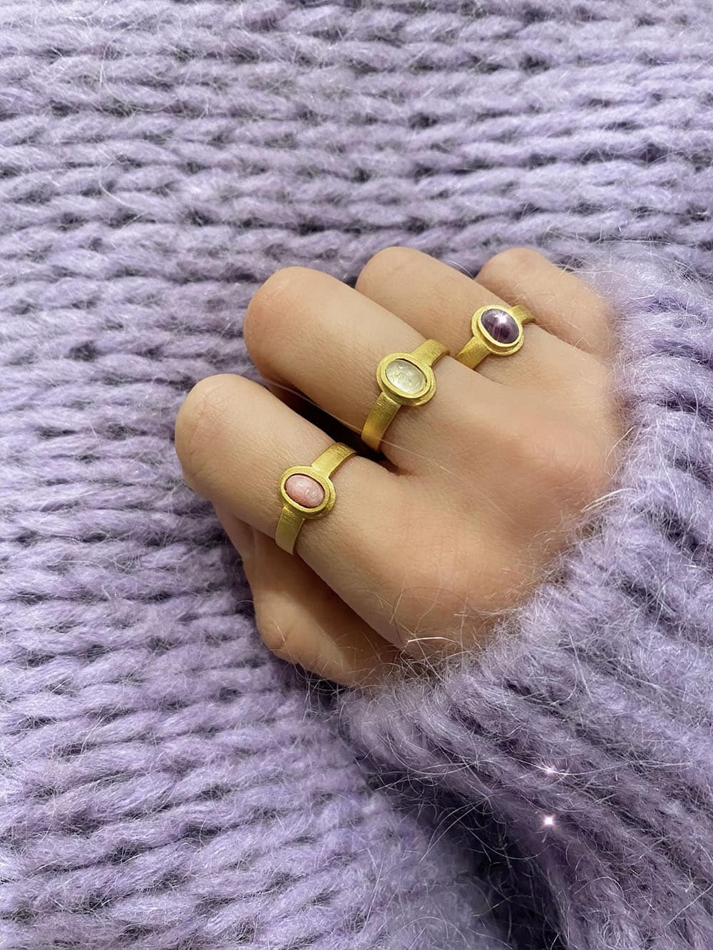 Handmade Gemstone Ring Mulberry