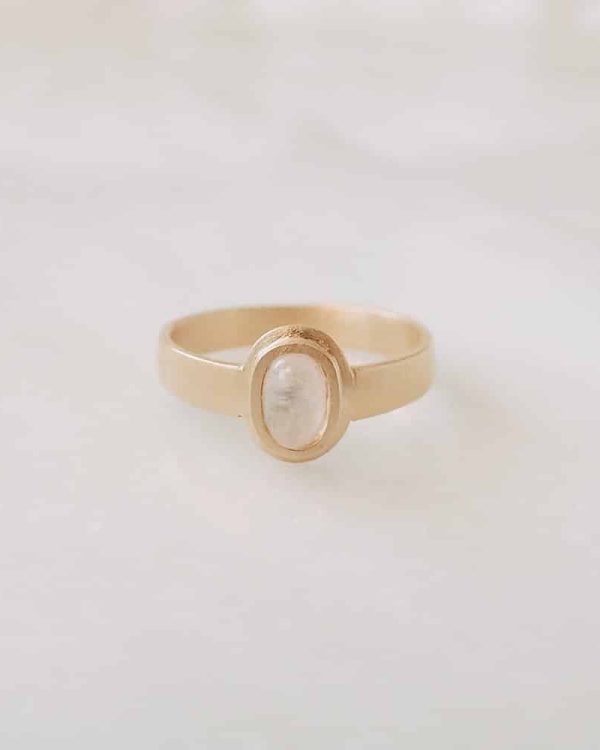 Handmade Gemstone Ring Wavy