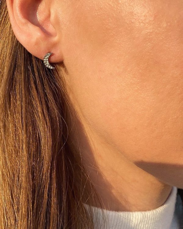 Moon Stud Earrings