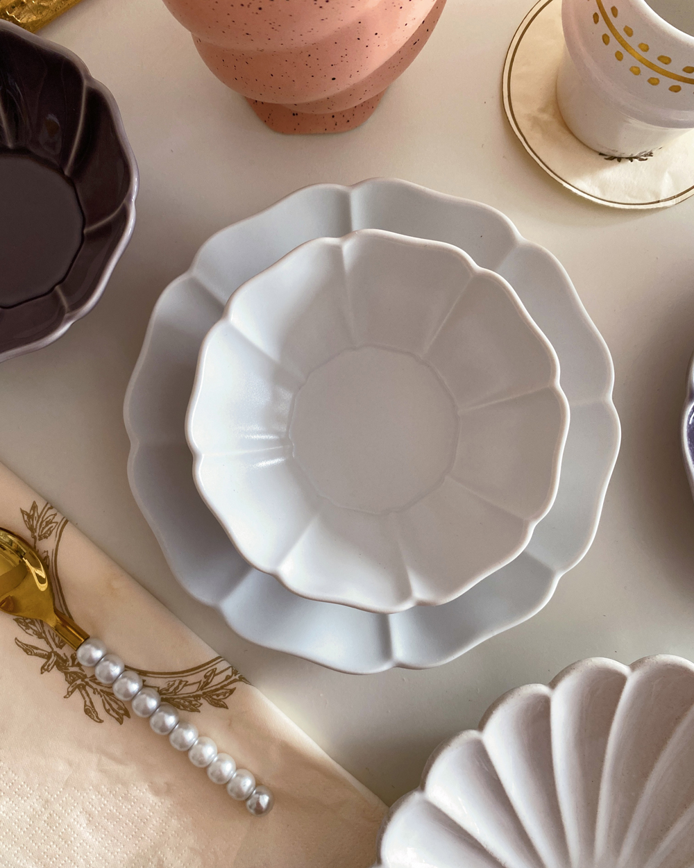 Ceramic Flower Bowl Petal