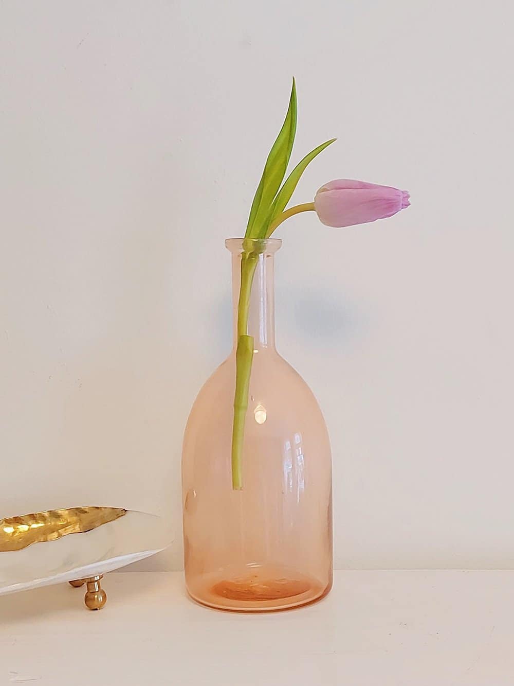 Glass Vase Pale Pink