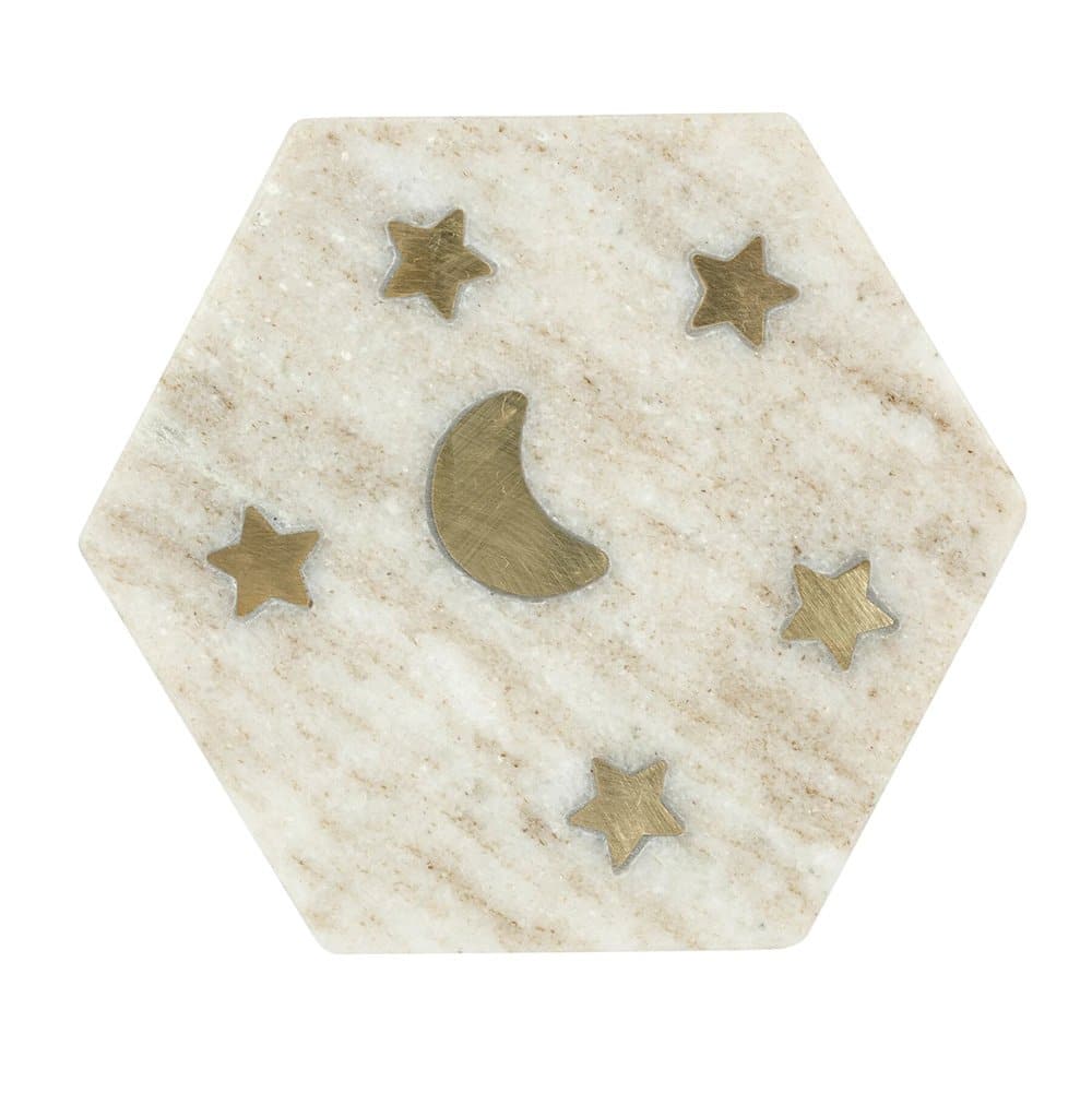 Marble Coaster Moon & Stars