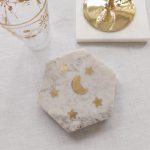 Marble Coaster Moon & Stars