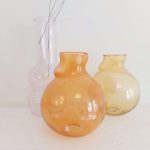 Glass Vase Apricot