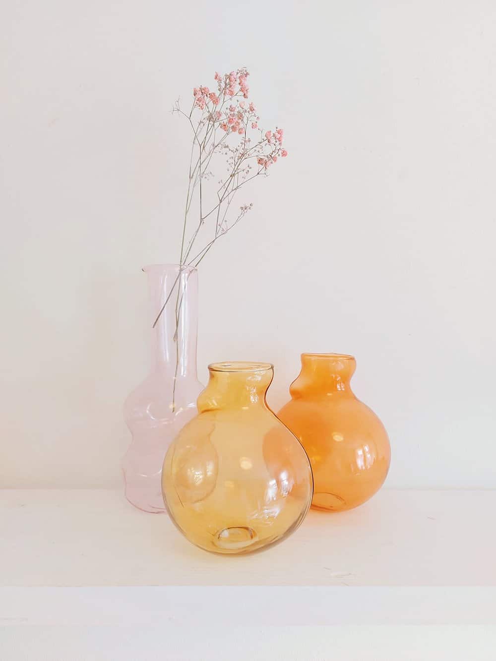 Glass Vase Vanilla