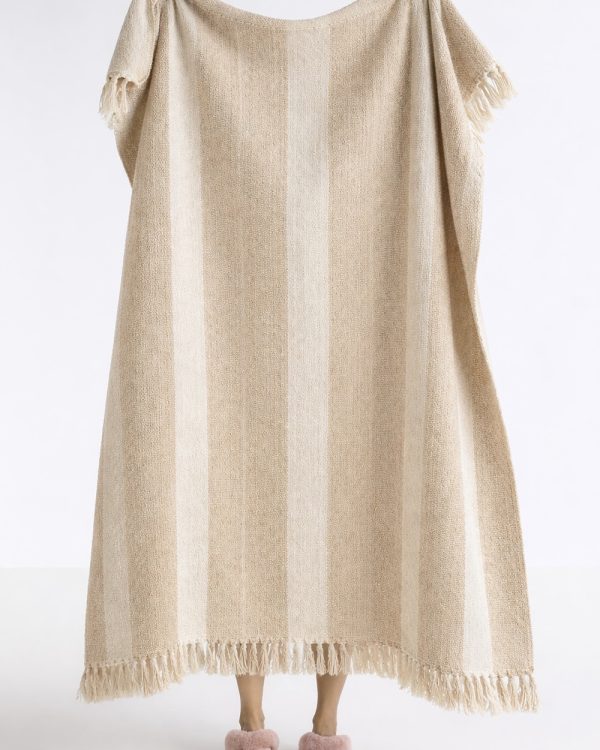 Harvest Oatmeal Woven Cotton Throw