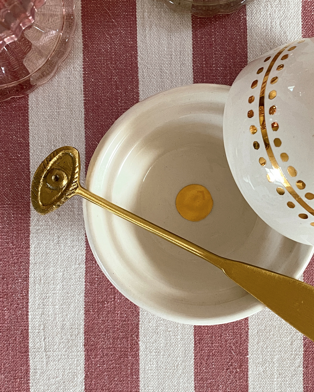 Celestial Eye Brass Butter Knife