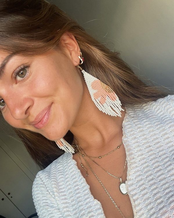Beaded Wildflower Earrings