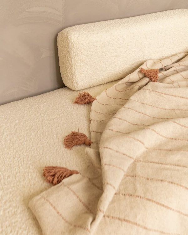 Striped Throw Beige