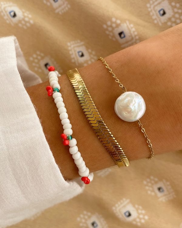 Beaded Cherry Bracelet