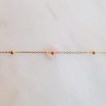 Flower Bracelet Rose Quartz