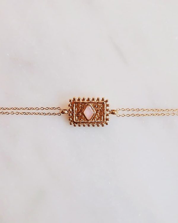 Gemstone Bracelet Vintage Rose