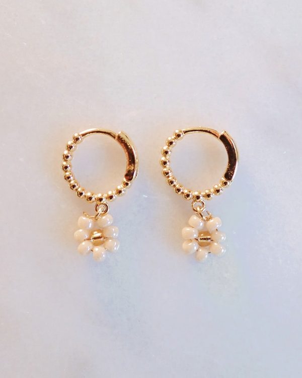 Beaded Flower Earrings