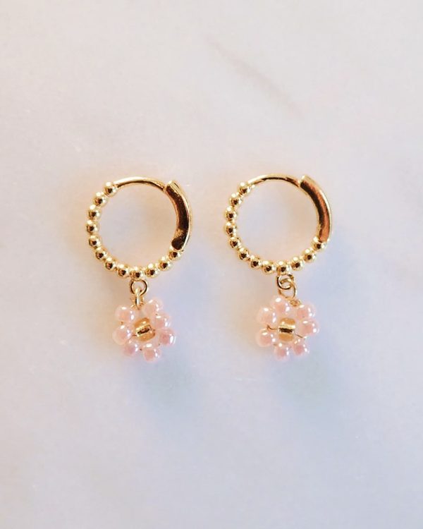 Beaded Flower Earrings