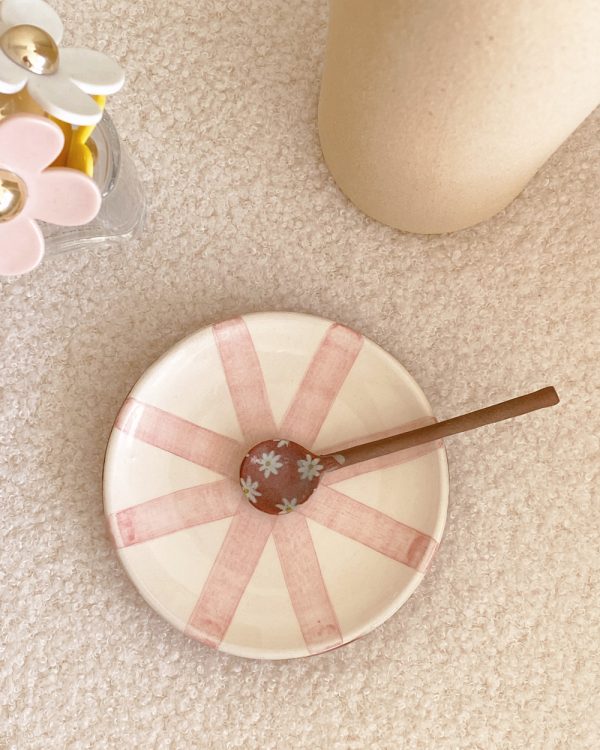 Ceramic Mame Pink Blossom Spoon