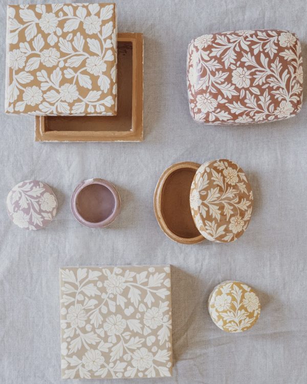 Floral Print Boxes