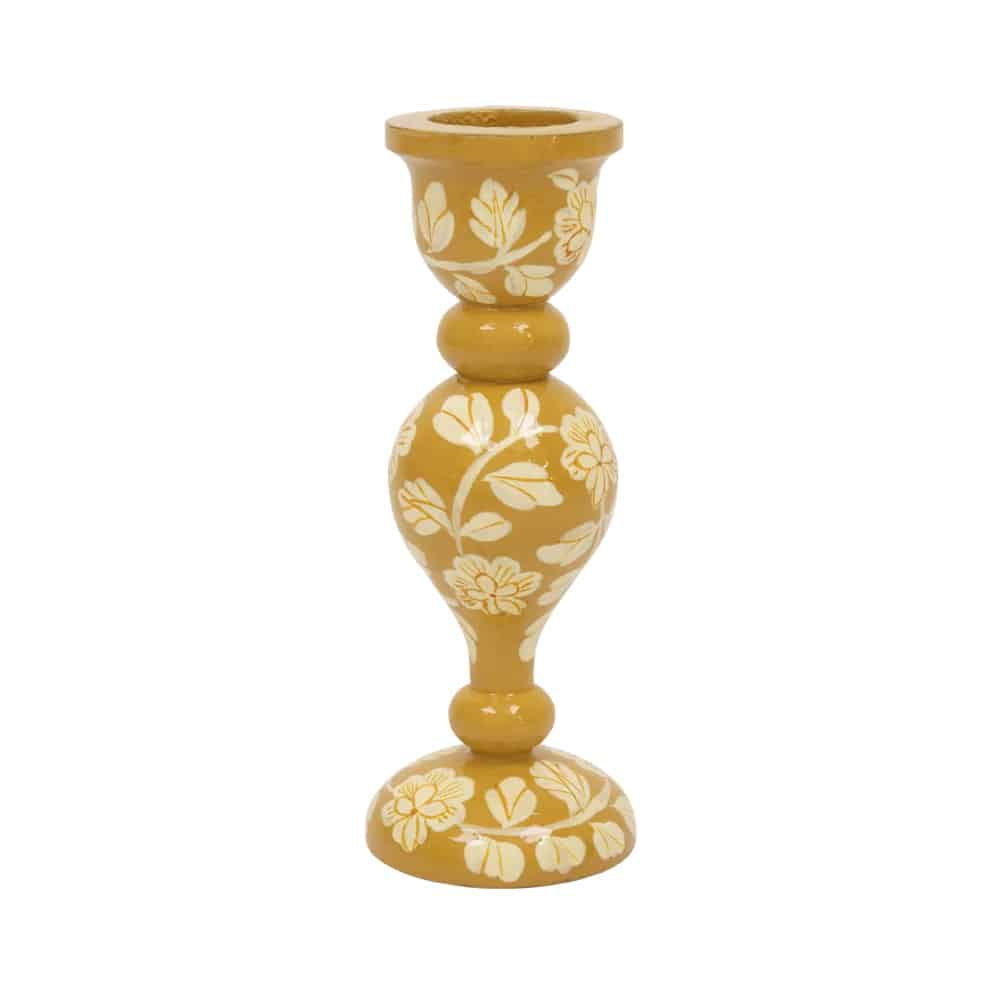 Floral Print Candle Holder Macaron