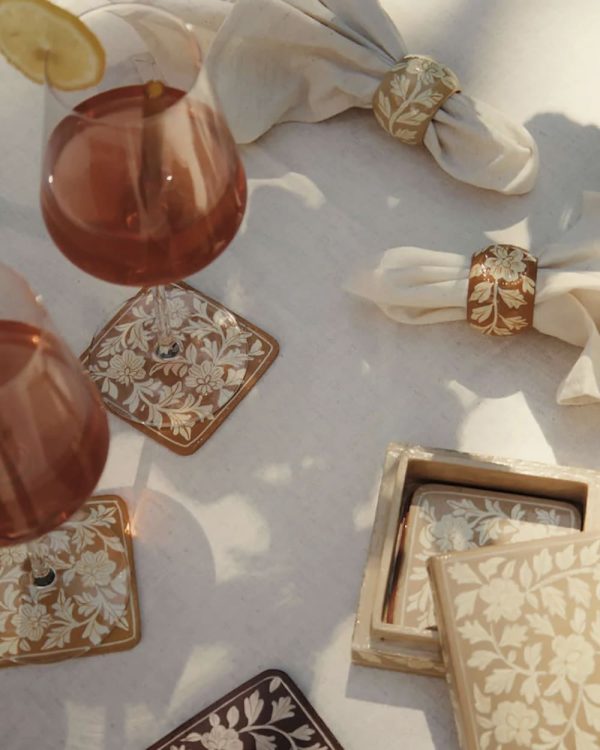 Floral Print Coaster
