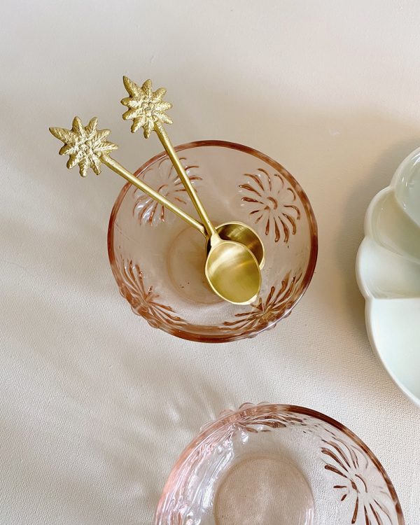 Glass Flower Bowl Blush