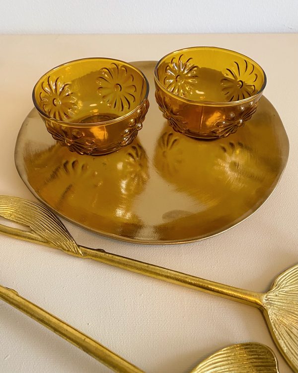 Glass Flower Bowl Macaron