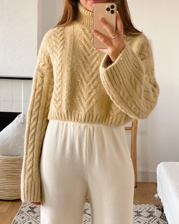 Turtleneck Knit Sweater Montaigne