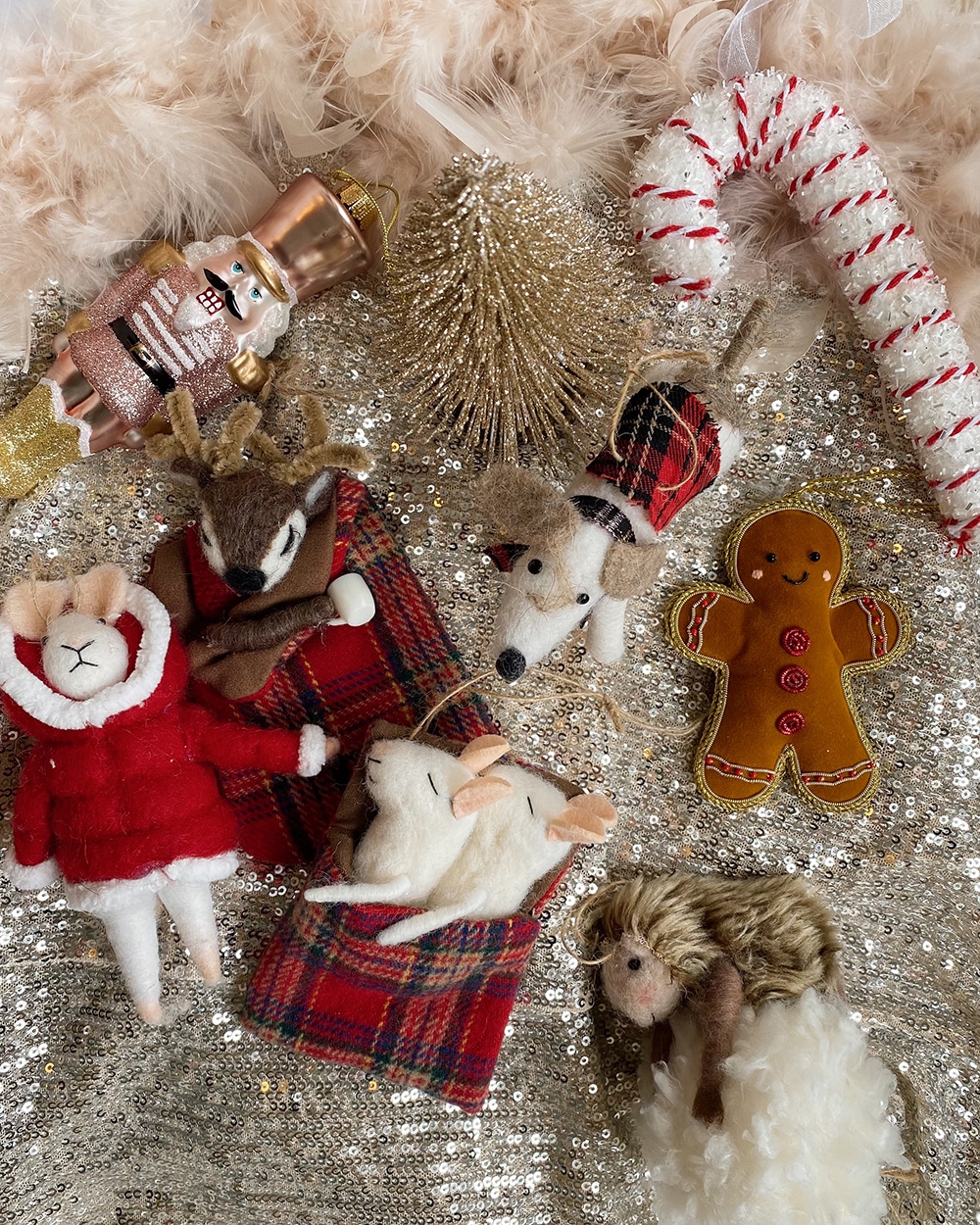 Tartan Dog Felt Ornament