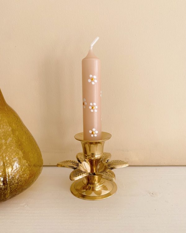 Floral Vintage Pink Candle Set