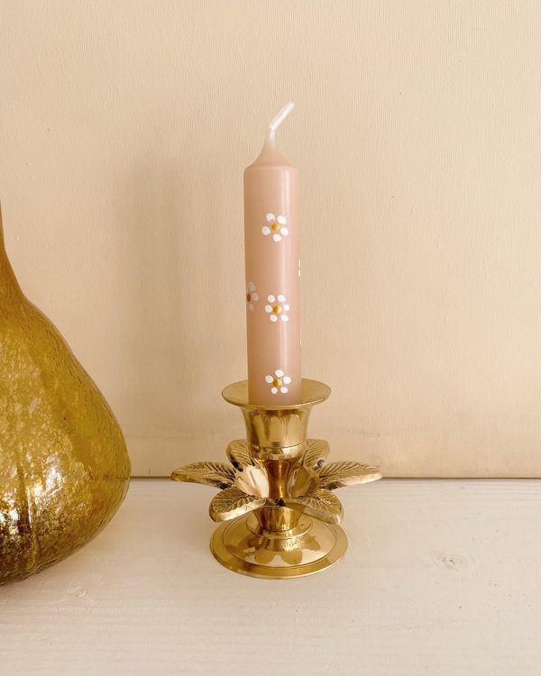 Floral Vintage Pink Candle Set