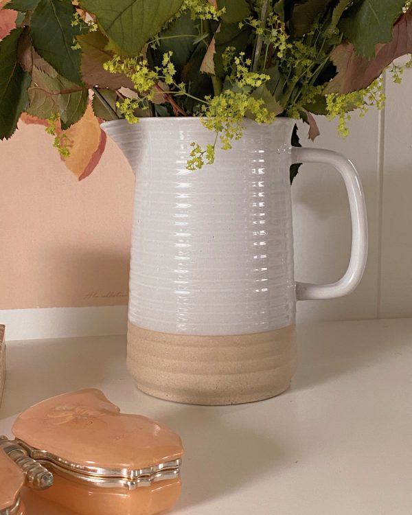 Bisque Glazed Jug