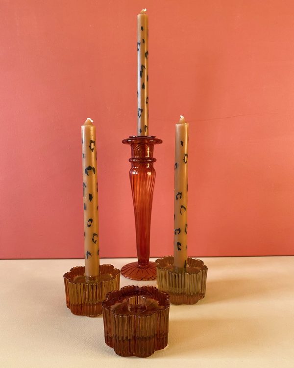 Leopard Candle Set