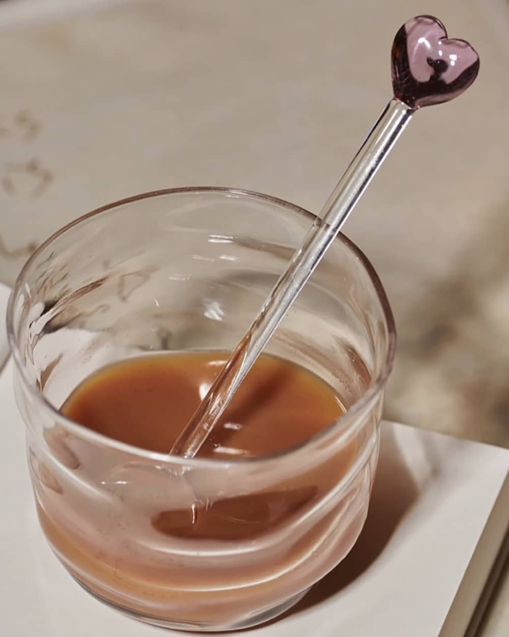 Glass Heart Spoon