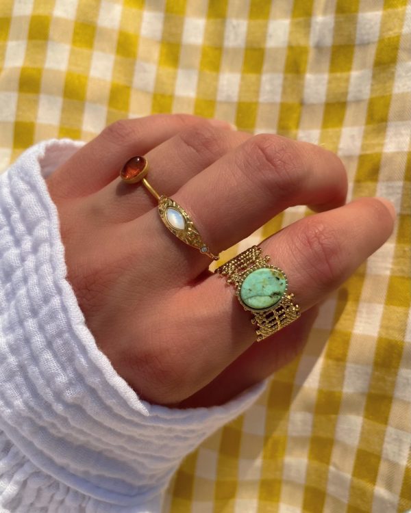African Turquoise Serenade Ring