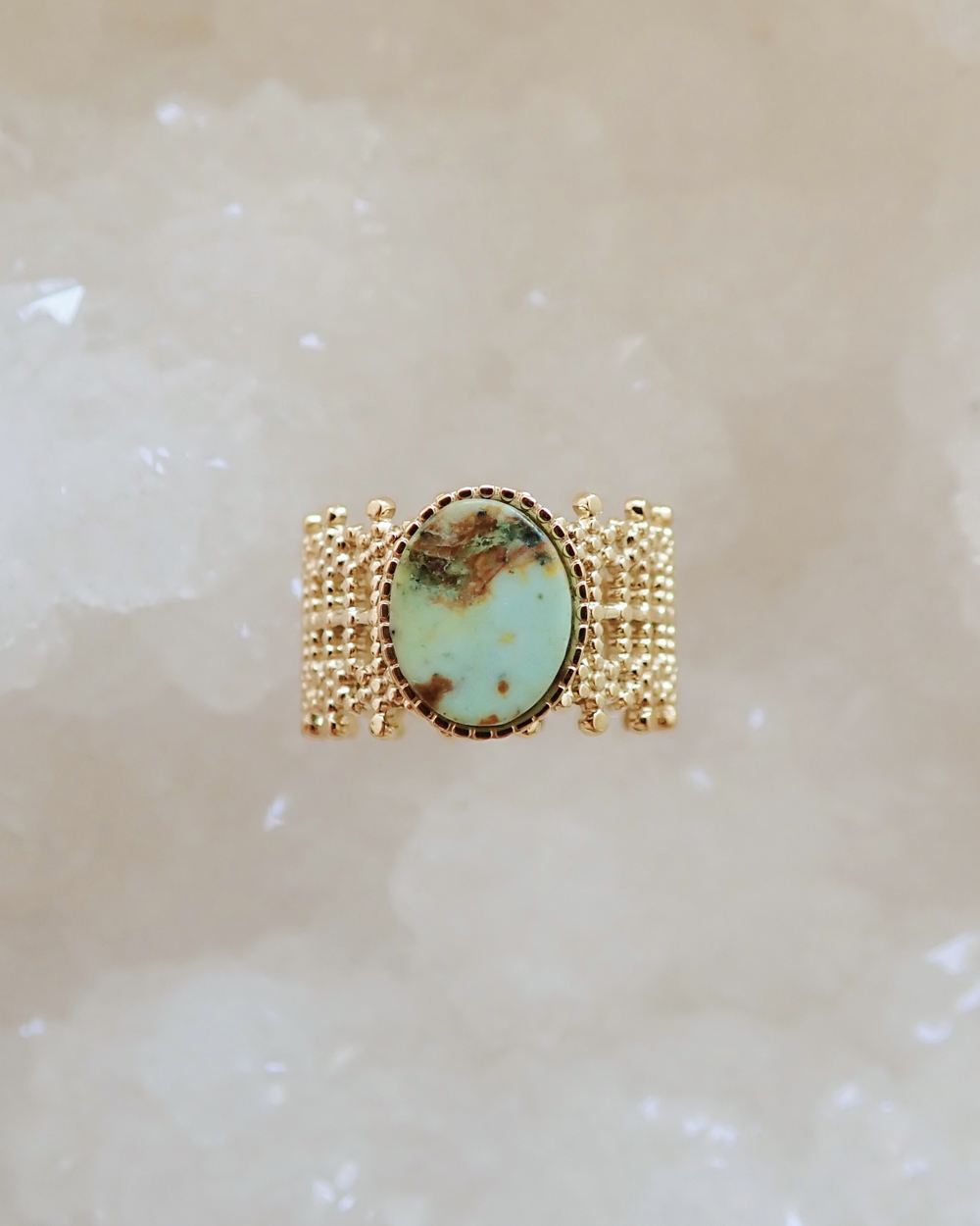 African Turquoise Serenade Ring